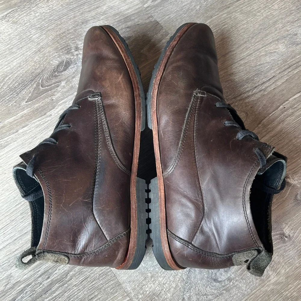 Timberland Bardstown Plain Toe Chukka Boots Brown‎ Leather Mens 12 UK 11.5 EU 46